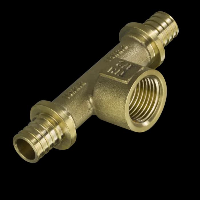 Фитинг под гильзу тройник установочный Ø16 - 1/2" наружная -Ø16 H-ZT1602F
