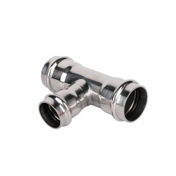 Трехраструбный пресс-тройник из нержавеющей стали 15*15*15mm
