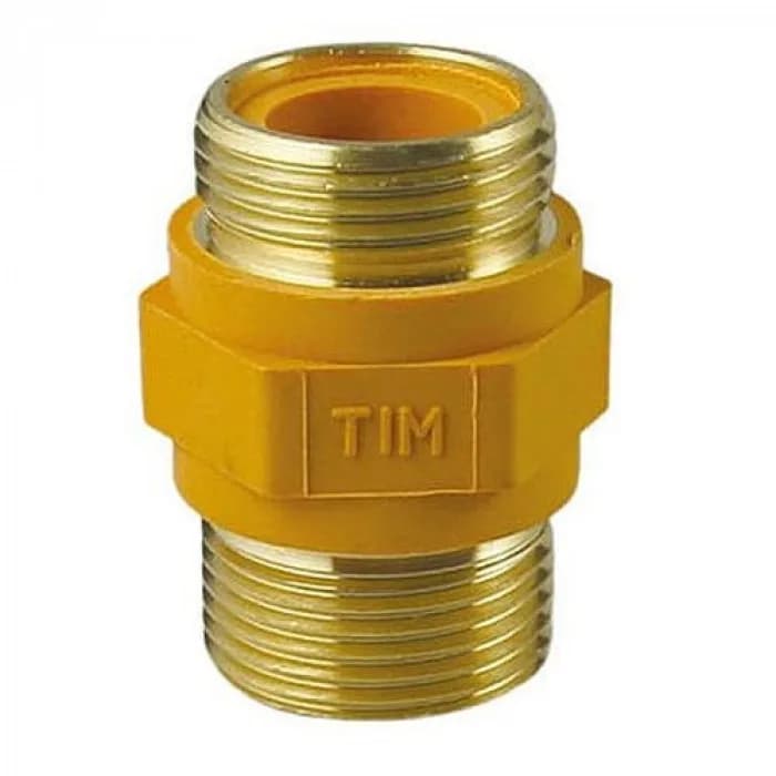 Диэлектрическая вставка для газа Латунная 1/2" Н - 1/2" НBSM022