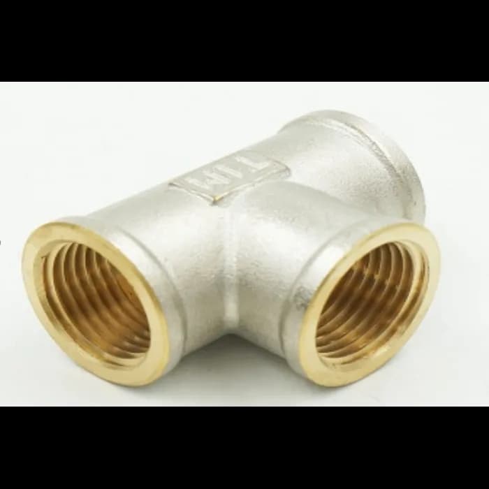 Тройник НИКЕЛЬ 1/2г*1/2г*1/2г TF222N