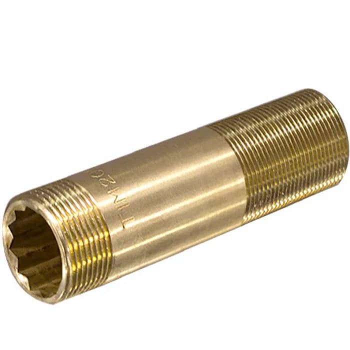 Сгон латунный 100мм. Ф-1M*1M TIM A-SM044D-100