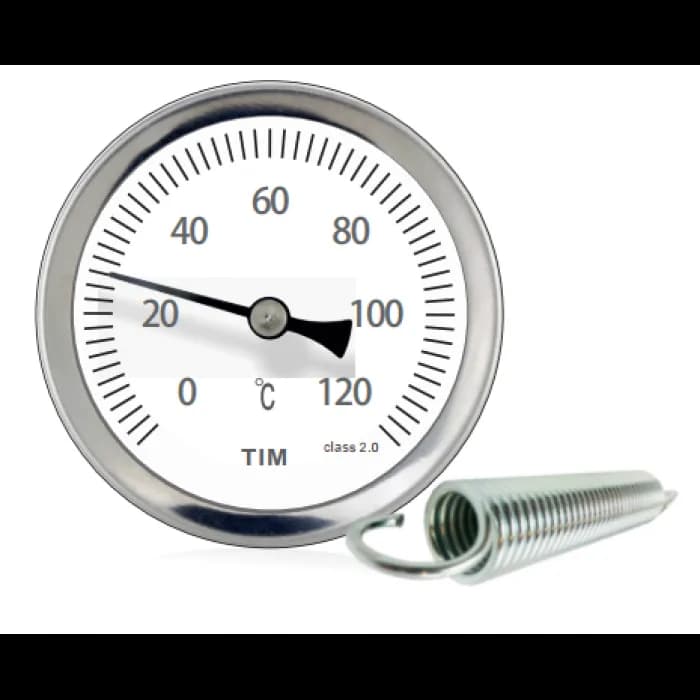 Термометр накладной с пружиной от 0℃ до 100℃ Y-63A-120