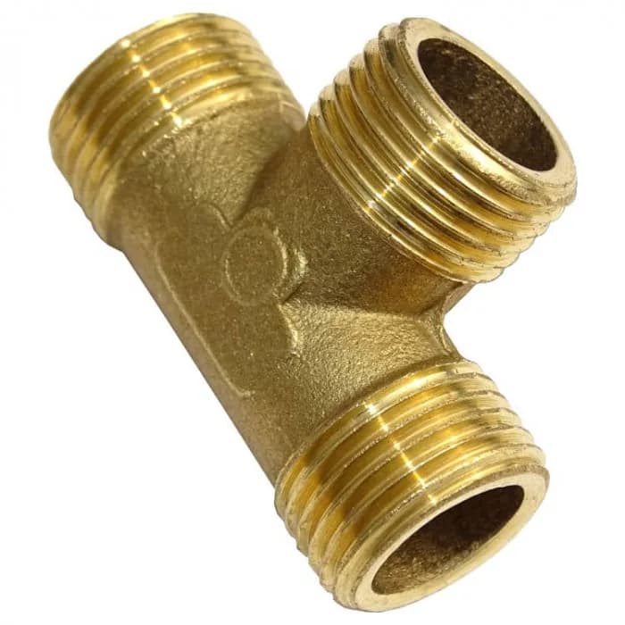 Тройник латунный 1/2"г/г/г TF222