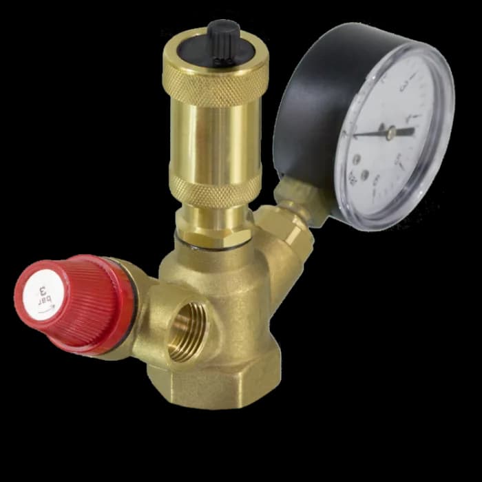 Группа безопасности котла мини без накидной гайки 1" JH-1024std TIM