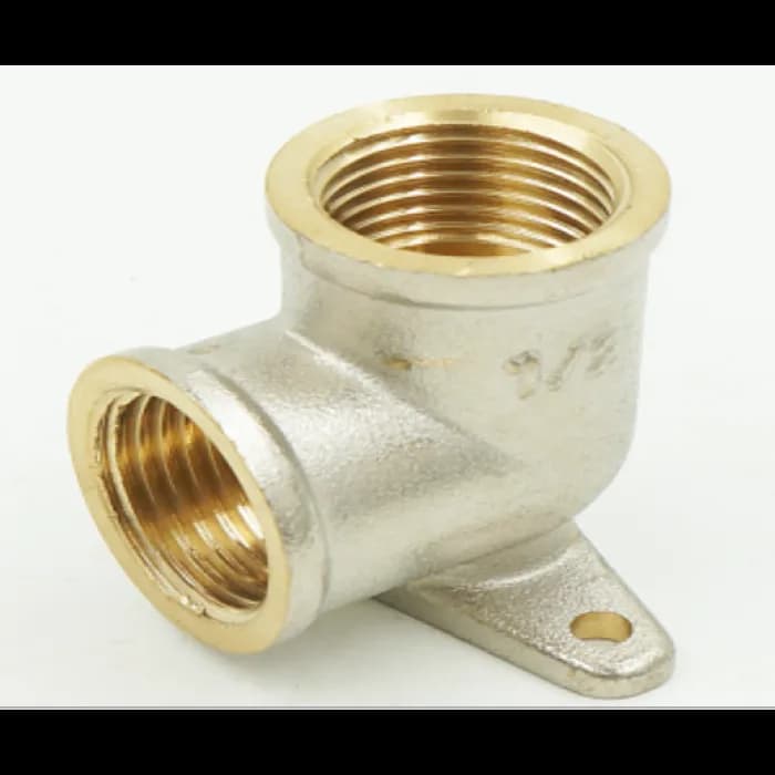 Уголок установочный НИКЕЛЬ 1/2F*1/2F DZLF022N