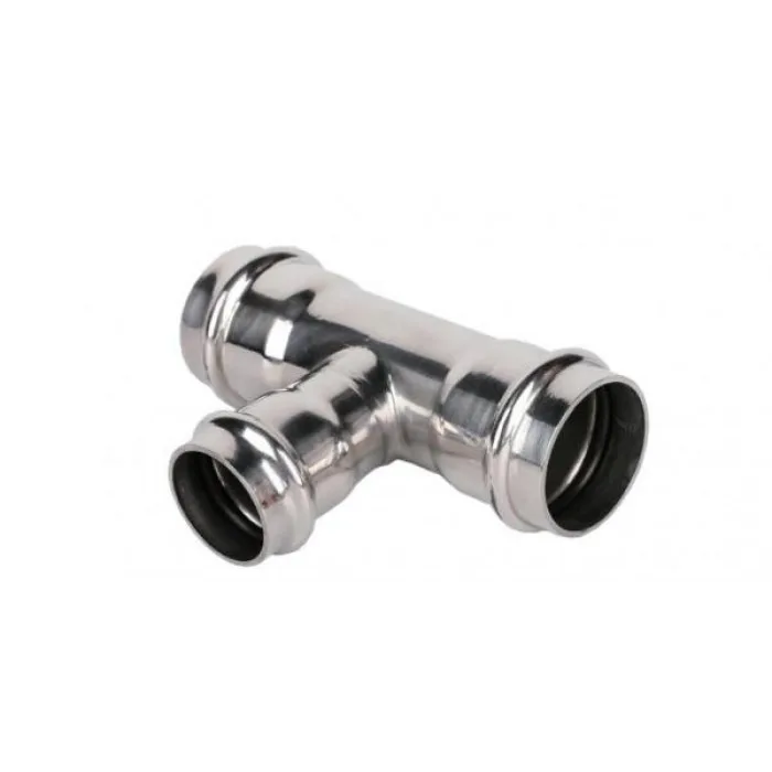 Трехраструбный пресс-тройник из нержавеющей стали 15*15*15mm