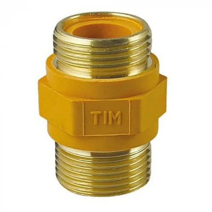 Диэлектрическая вставка для газа Латунная 1/2" Н - 1/2" НBSM022