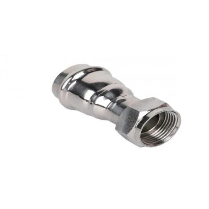 Пресс-фитинг из нержавеющей стали с накидной гайкой 15mm*3/4