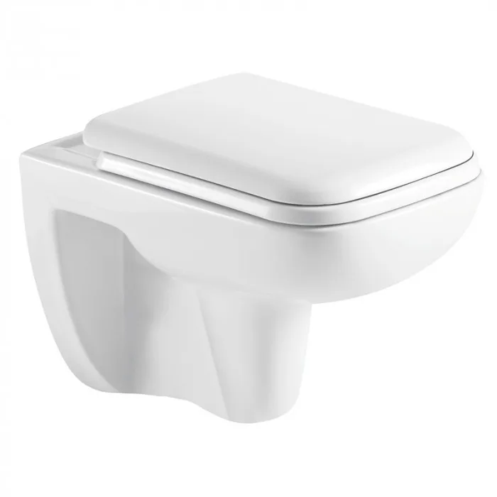 Унитаз подвесной Azario Pavia 550х350х375 безободковый с сидением микролифт, фото 2