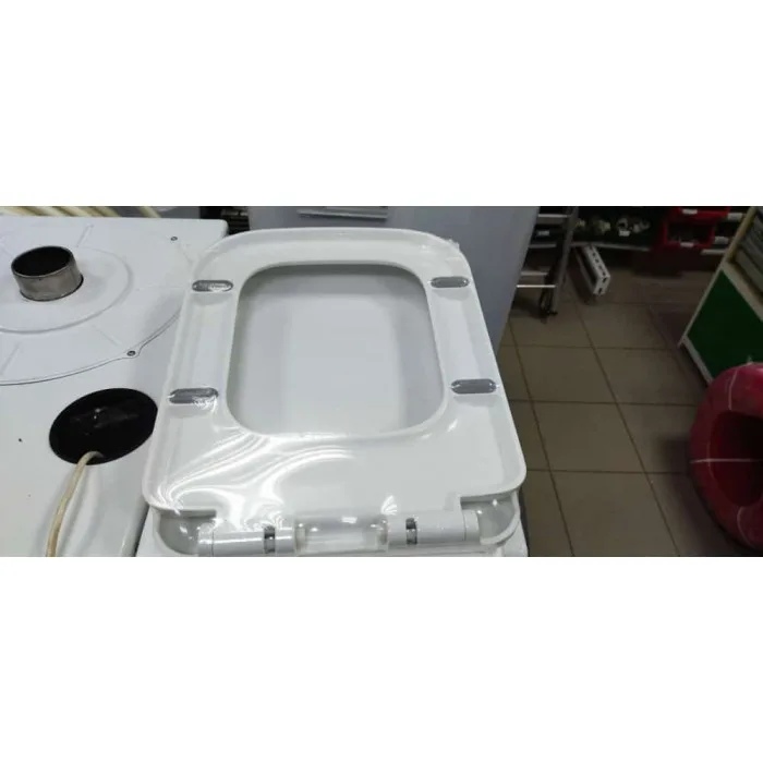 Унитаз подвесной Azario Pavia 550х350х375 безободковый с сидением микролифт, фото 16
