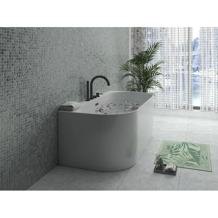 Ванна акриловая Azario BRADFORD 1700х800х580 пристенная, в комплекте с сифоном и металлической рамой, фото 3