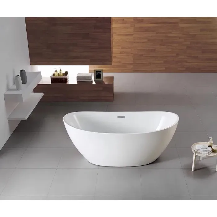 Ванна акриловая Azario GLASGOW 1800х800х665, свободностоящая, в комплекте с сифоном и металлической рамой, цвет белый, фото 2