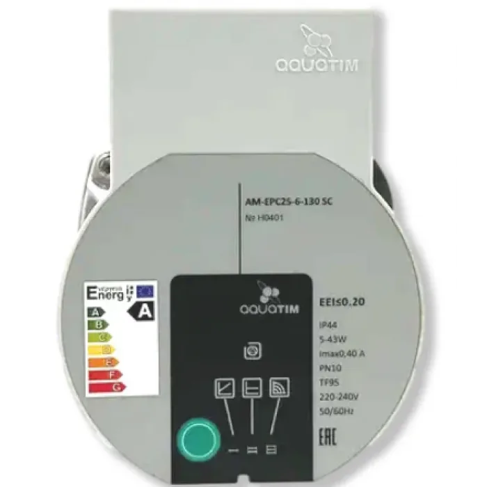 Насос циркуляционный с частотным регулированием AQUATIM ECO AM-EPC 25-6-130 SC, фото 2