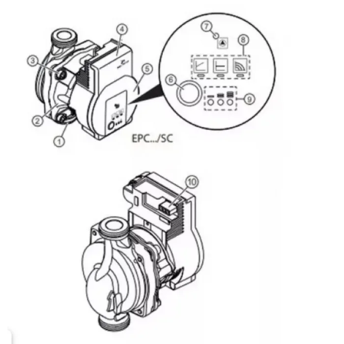 Насос циркуляционный с частотным регулированием AQUATIM ECO AM-EPC 25-6-130 SC, фото 12