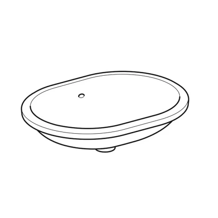 Раковина встраиваемая Geberit VariForm 65 500.756.01.2 белая, фото 4