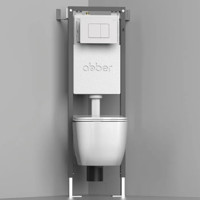 Инсталляция для подвесного унитаза узкая ABBER AC0110, фото 5