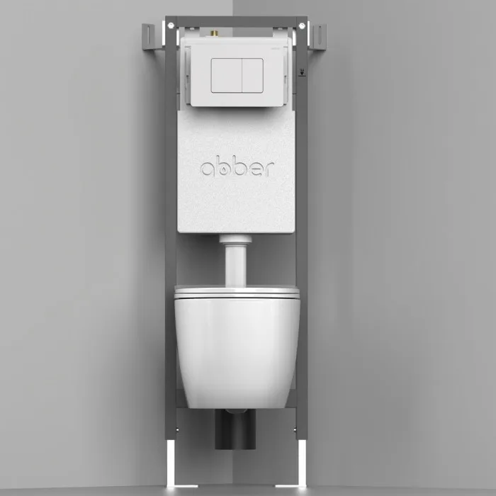 Инсталляция для подвесного унитаза узкая ABBER AC0110, фото 6