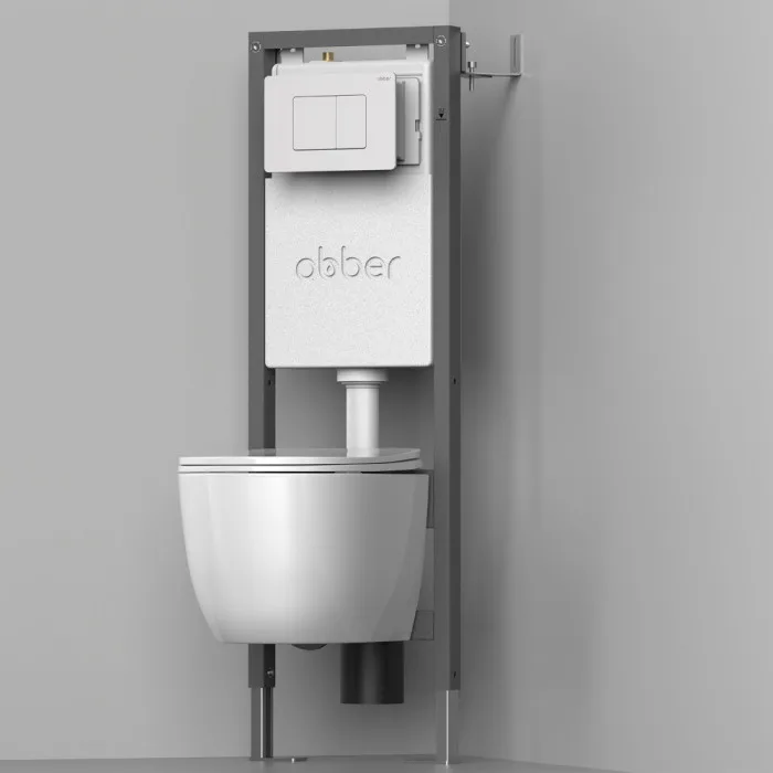 Инсталляция для подвесного унитаза узкая ABBER AC0110, фото 7