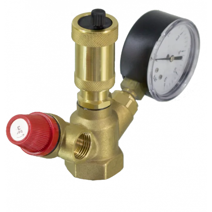 Группа безопасности котла мини без накидной гайки 1" JH-1024std TIM