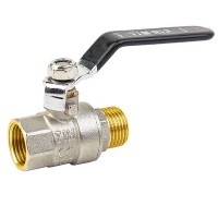 Кран шаровой никелированый 3/4" В - Н г-ш рычаг TIM DE1204X