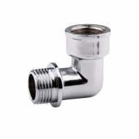 Уголок переходной Хром. 1/2" Н - 1/2" В K-LFM022